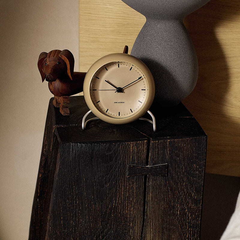 TABLE CLOCK CITY HALL SANDY BEIGE テーブルクロック シティホール サンディベージュ