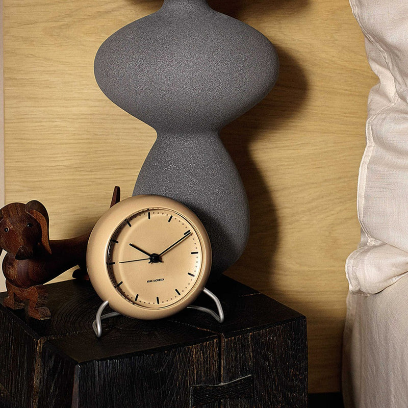 TABLE CLOCK CITY HALL SANDY BEIGE テーブルクロック シティホール サンディベージュ